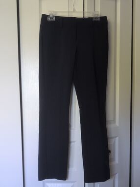 New York & Company Black Straight-Leg Trousers